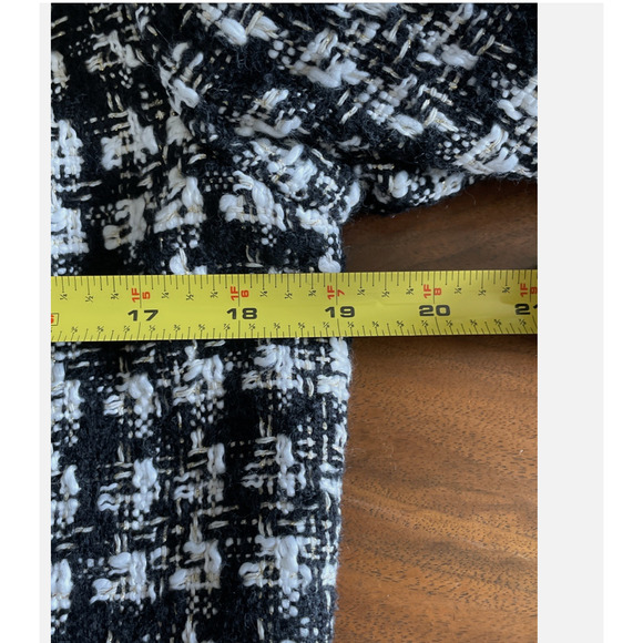 New $98.00 TRUTH BY REPUBLIC Nordstrom Womens 10 Black Tweed Quiet Luxury Blazer - Picture 13 of 16